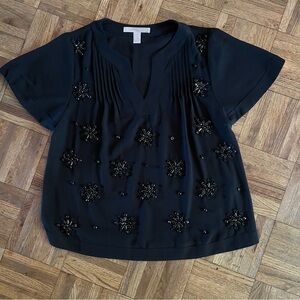 Black Embellished Women's Top